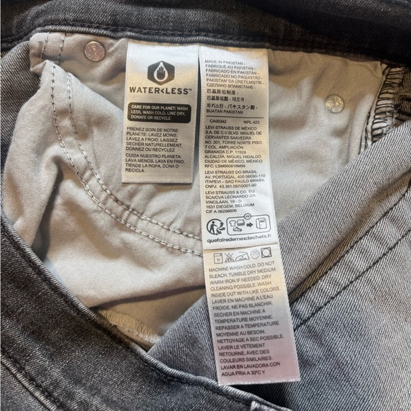 Levi's Gray Vintage Boyfriend Jeans Versatile Style Size 33 - Picture 8 of 8